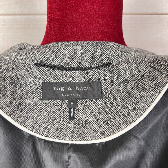 Rag & Bone Deconstructed Virgin Wool Blend Twill Blazer - Picture 13 of 14